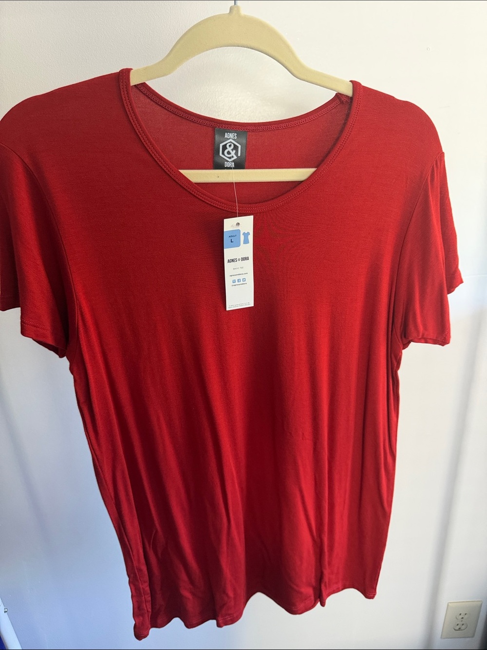 Agnes & Dora Red Short Sleeve Tee